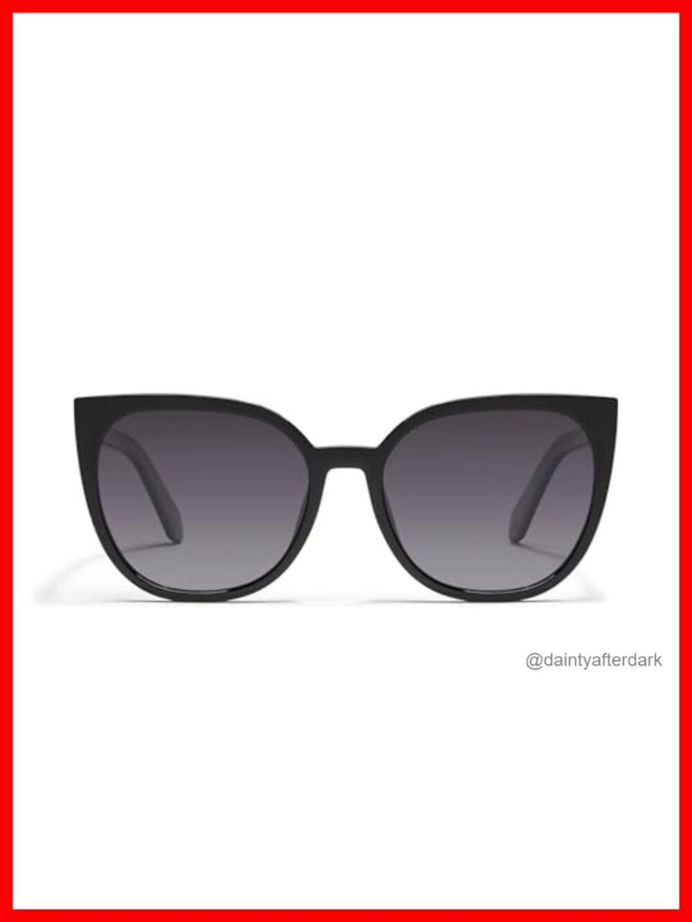 Oversized Cat Eye Polarized Sunglasses UV Protection Half Frame